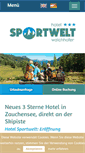 Mobile Screenshot of hotel-sportwelt.com